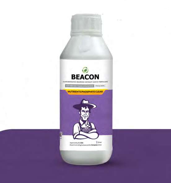 کود مایع شفاف حاوی مواد مغذی فسفیت بیکن